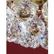 Candelabru modern cristal alama Aur 24k 6xE27/60W, Kristall Klassisch LU 2410/6/55 Gold Orion